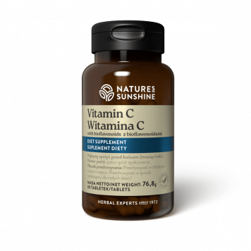 Vitamina C com bioflavonóides (60 tabs.)  NSP, ref. 1635/1635